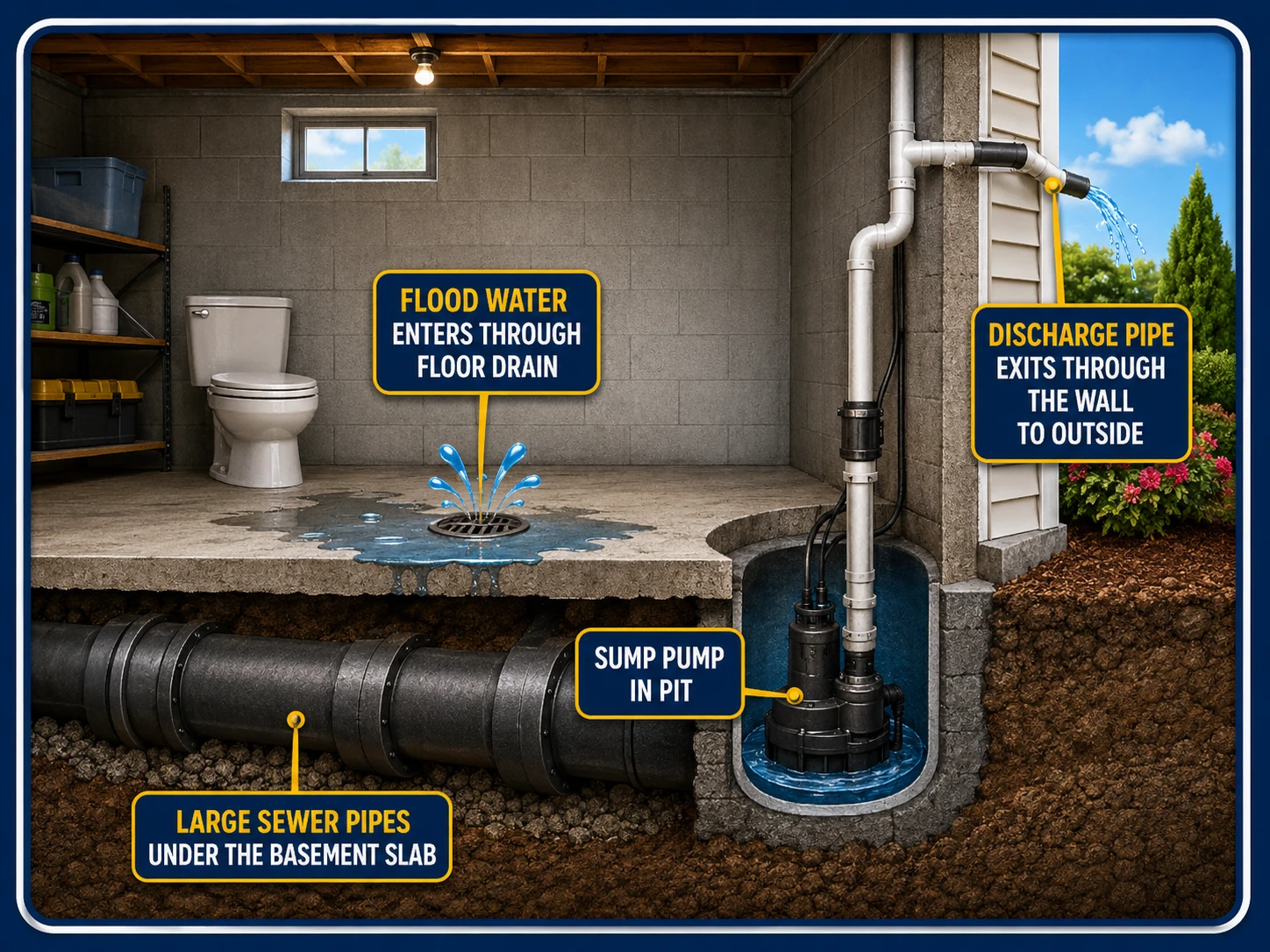 Sump pump installation